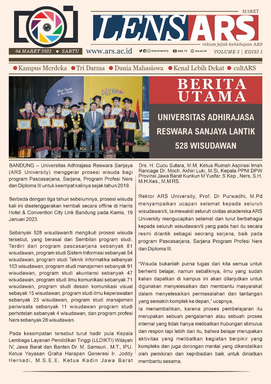 Lensa ARS Edisi I - Volume 5, 4 Maret 2023