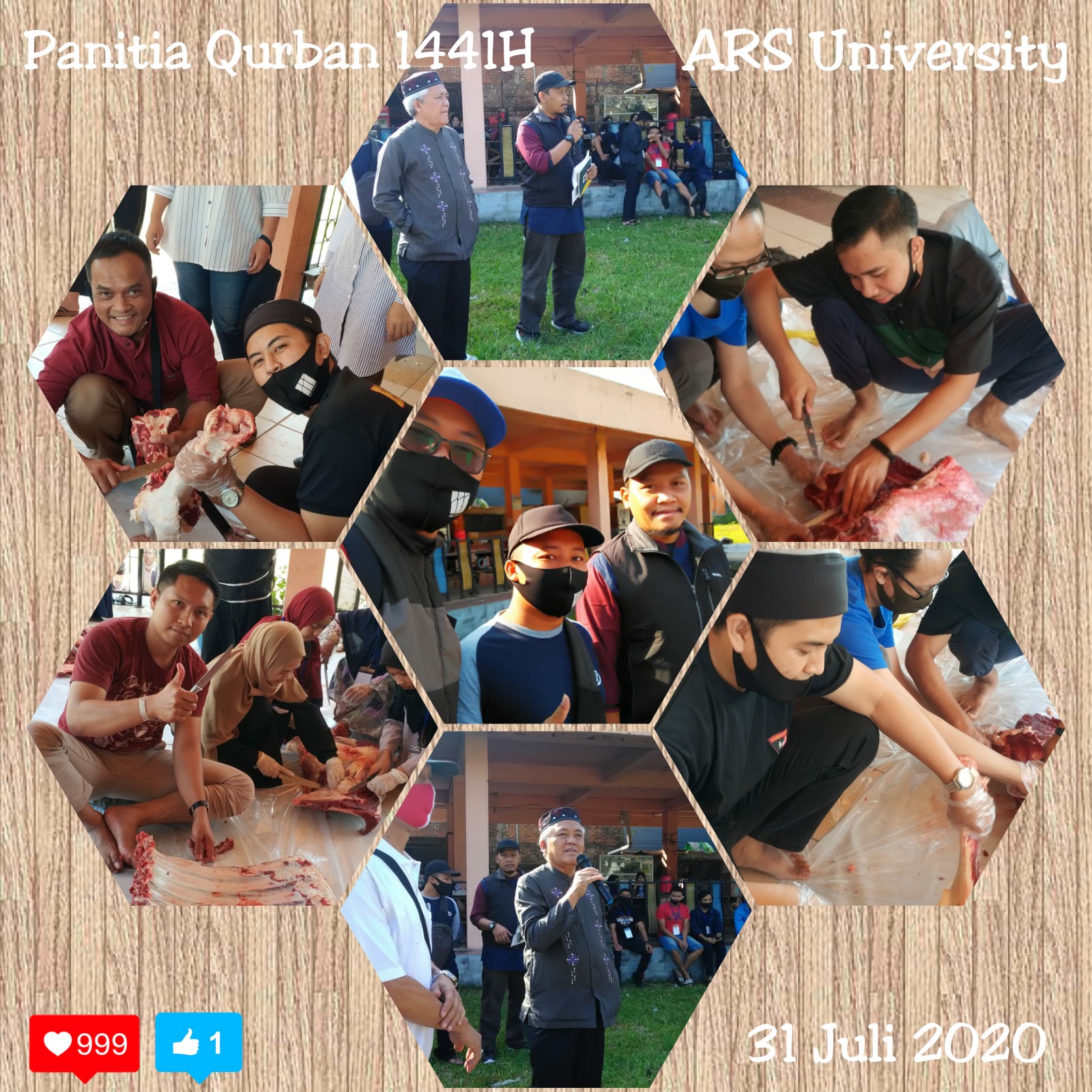 Meneladani Nabi Ibrahim AS dan Nabi Ismail AS, ARS University berqurban 1441 H