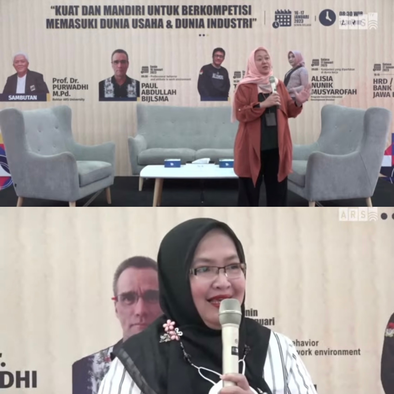 Orientars Sarjana hari ke-2 “Kolaborasi Human Capital Bank BJB” oleh Mersiana Setiarini dan Eti Sulastri (Trainer Specialist BJB University)