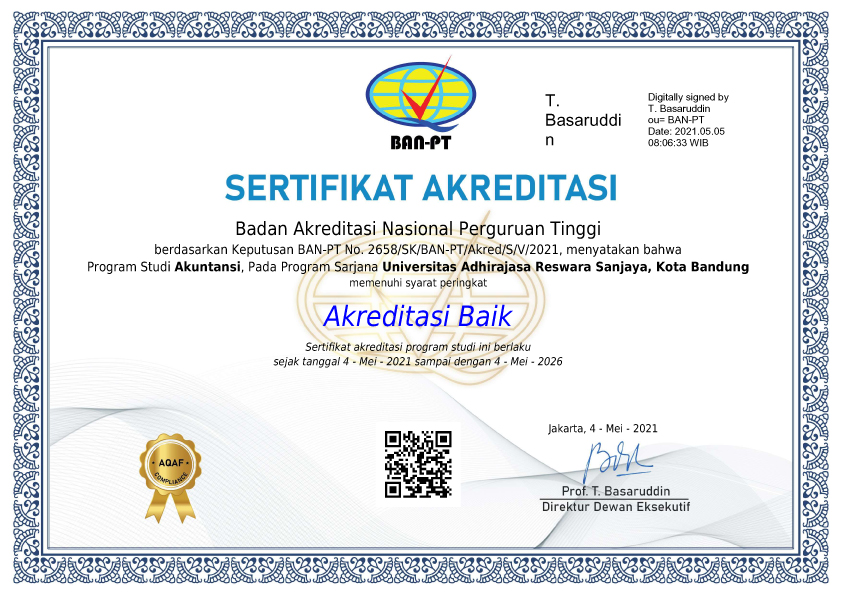Prodi Akuntansi ARS University Peroleh Akreditasi Baik