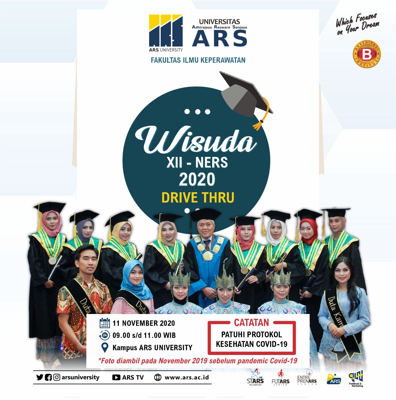 Profesi NERS akan menggelar Wisuda XII & Angkat Sumpah Profesi NERS Tahun Akademik 2019/2020